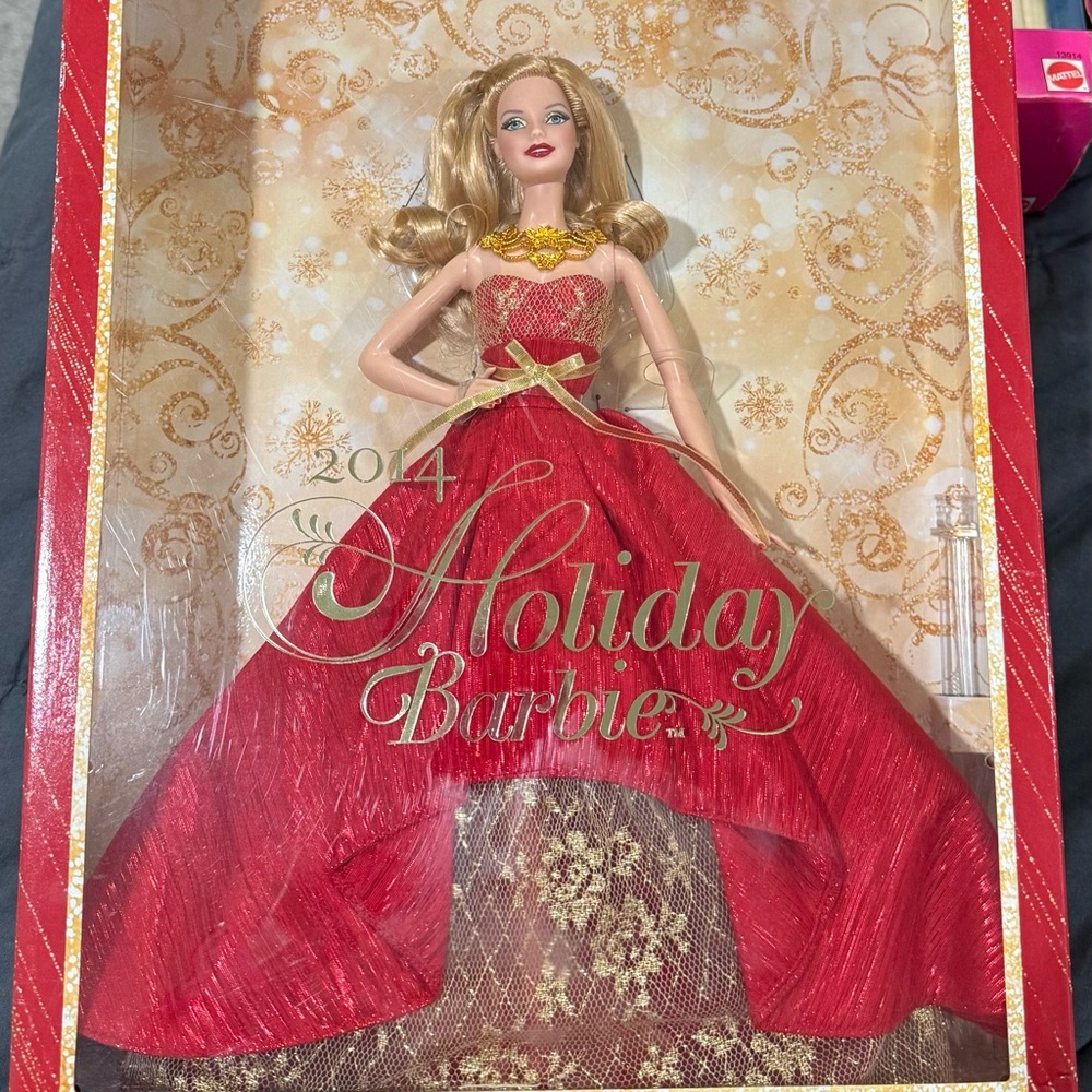 Barbie 2014 Holiday Doll in Red Gown